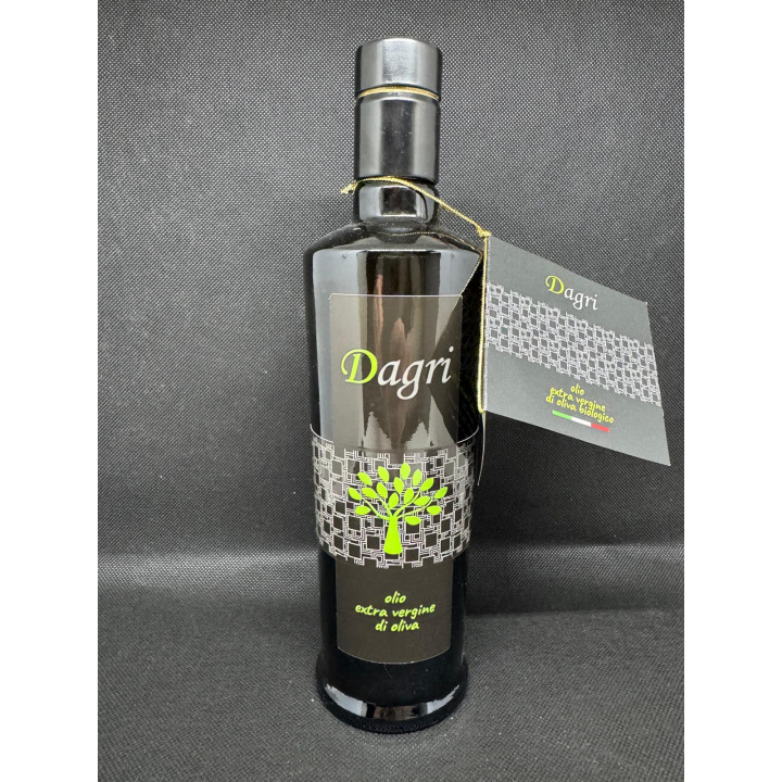 Bottiglia olio extravergine biologico 0,50cl